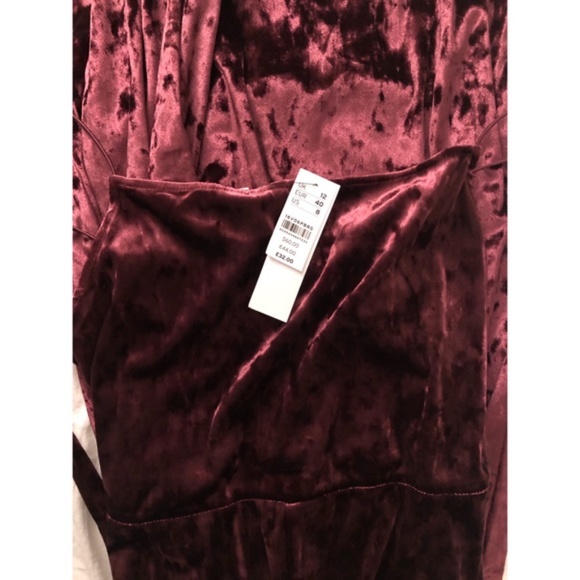 Nordstrom NWT TOPSHOP - Strappy Velvet Jumpsuit - Picture 4 of 4